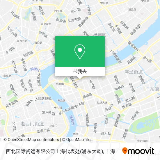 西北国际货运有限公司上海代表处(浦东大道)地图