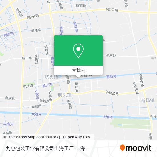 丸忠包装工业有限公司上海工厂地图