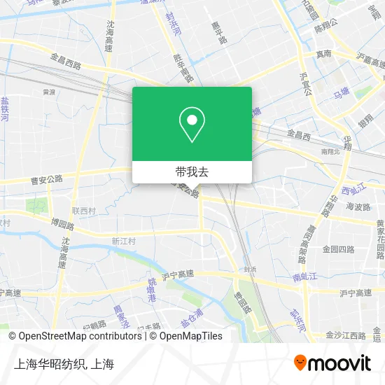 上海华昭纺织地图