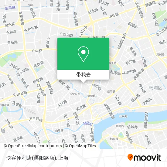 快客便利店(溧阳路店)地图