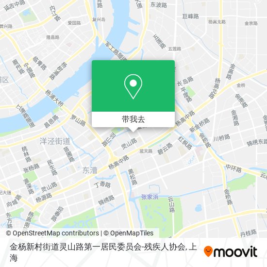 金杨新村街道灵山路第一居民委员会-残疾人协会地图