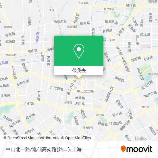 中山北一路/逸仙高架路(路口)地图