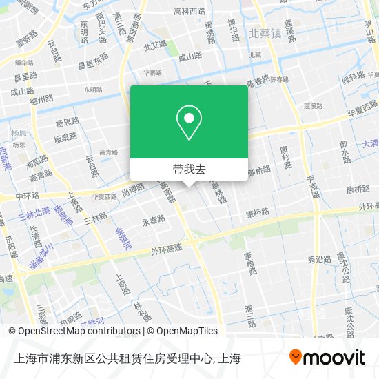 上海市浦东新区公共租赁住房受理中心地图