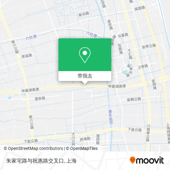 朱家宅路与祝惠路交叉口地图