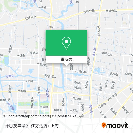 烤思茂串城(松江万达店)地图