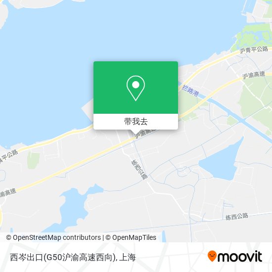 西岑出口(G50沪渝高速西向)地图