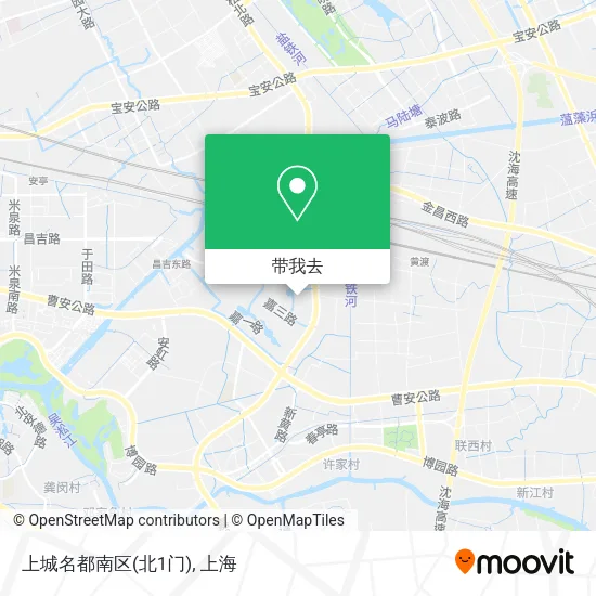 上城名都南区(北1门)地图