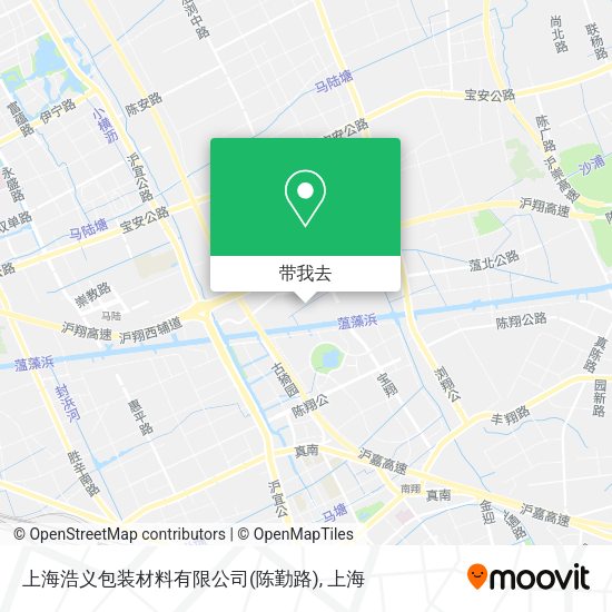 上海浩义包装材料有限公司(陈勤路)地图