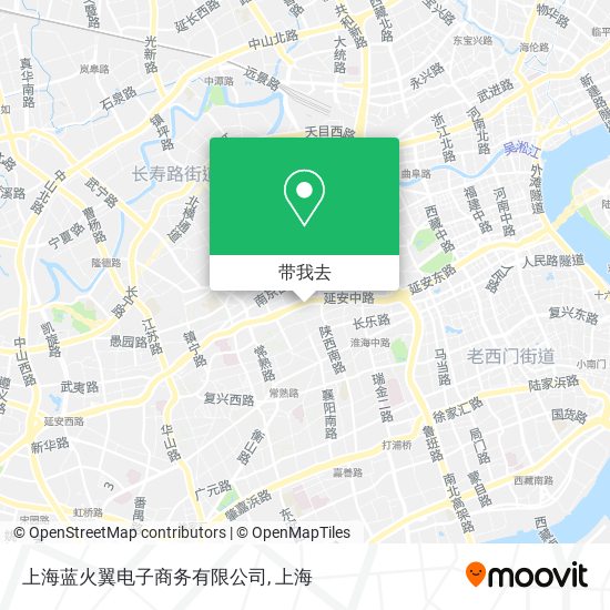 上海蓝火翼电子商务有限公司地图