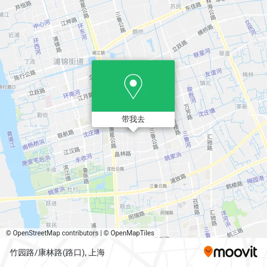 竹园路/康林路(路口)地图