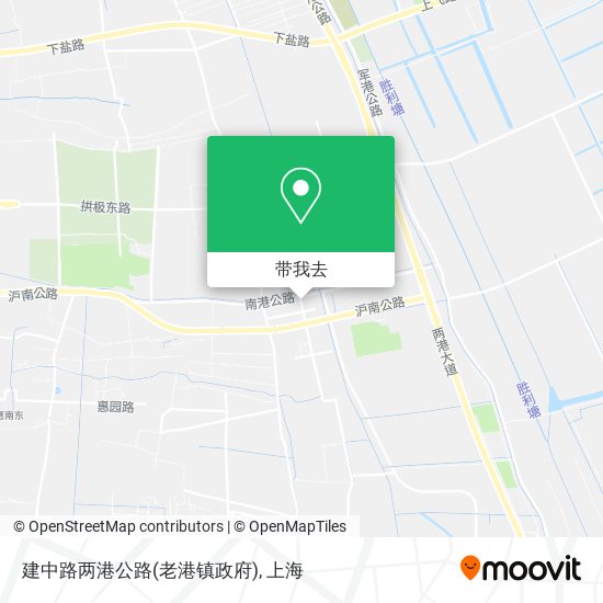 建中路两港公路(老港镇政府)地图