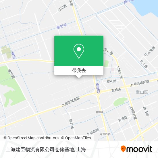 上海建臣物流有限公司仓储基地地图