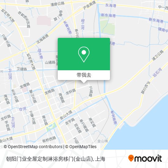 朝阳门业全屋定制淋浴房移门(金山店)地图