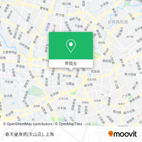 春天健身房(天山店)地图