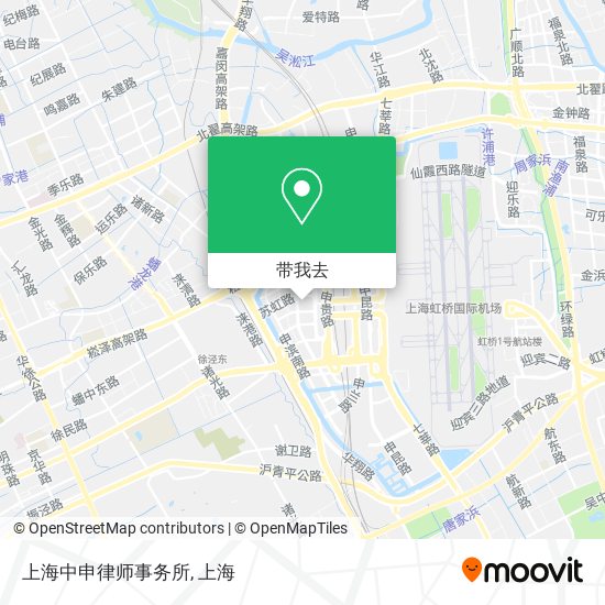 上海中申律师事务所地图