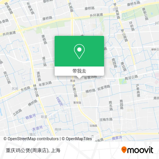 重庆鸡公煲(周康店)地图