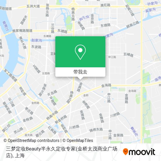 三梦定妆Beauty半永久定妆专家(金桥太茂商业广场店)地图
