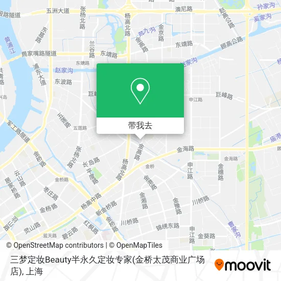 三梦定妆Beauty半永久定妆专家(金桥太茂商业广场店)地图