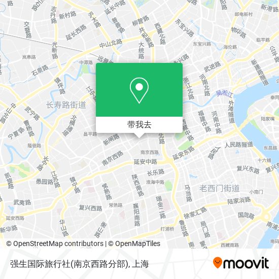 强生国际旅行社(南京西路分部)地图