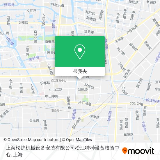 上海松炉机械设备安装有限公司松江特种设备校验中心地图