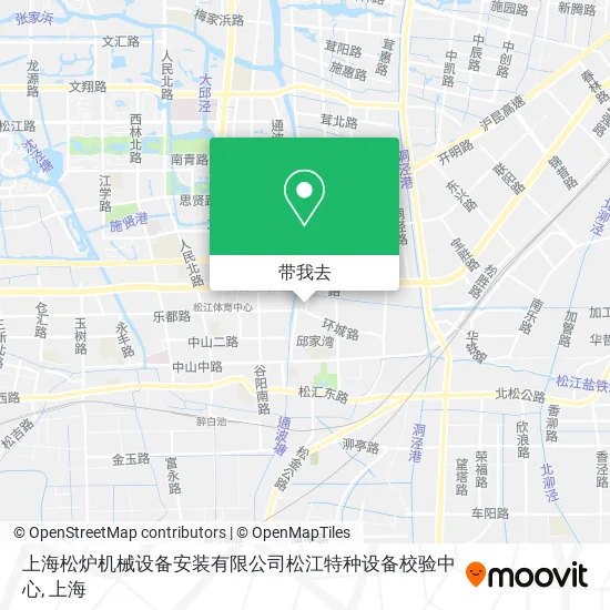 上海松炉机械设备安装有限公司松江特种设备校验中心地图