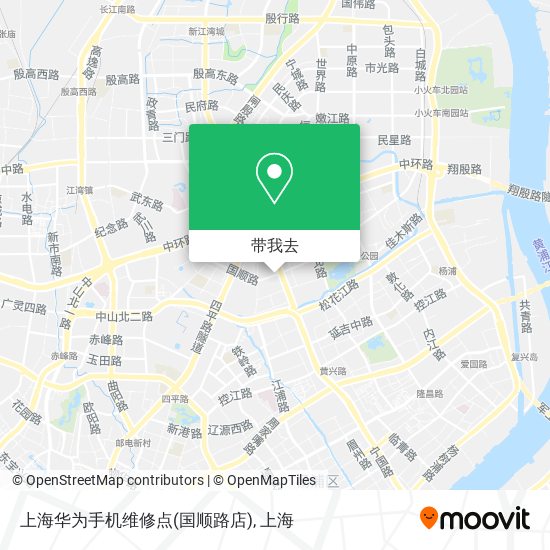 上海华为手机维修点(国顺路店)地图