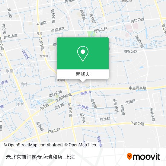 老北京前门熟食店瑞和店地图