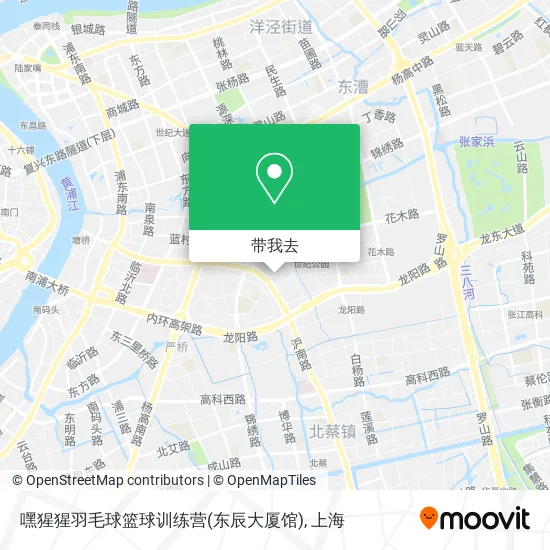 嘿猩猩羽毛球篮球训练营(东辰大厦馆)地图