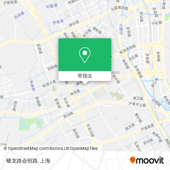 蟠龙路会恒路地图