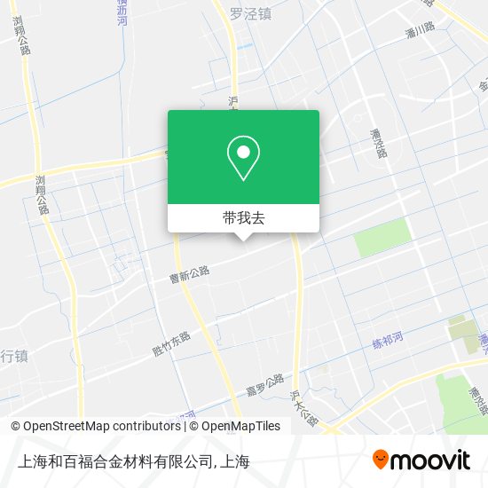 上海和百福合金材料有限公司地图