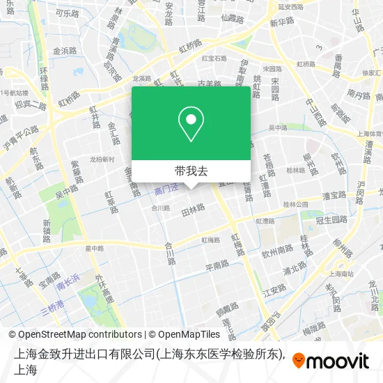 上海金致升进出口有限公司(上海东东医学检验所东)地图