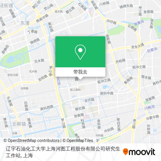 辽宇石油化工大学上海河图工程股份有限公司研究生工作站地图