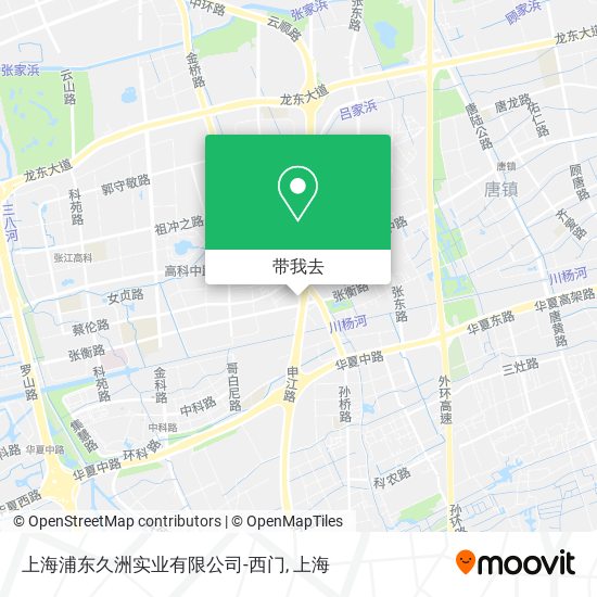 上海浦东久洲实业有限公司-西门地图