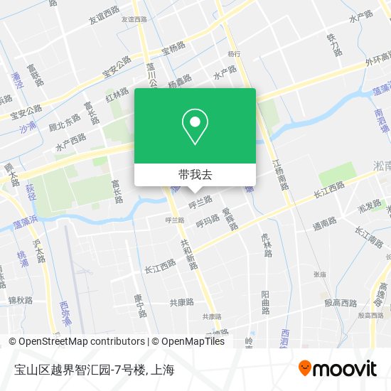 宝山区越界智汇园-7号楼地图