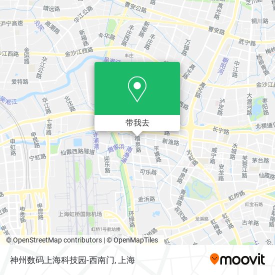 神州数码上海科技园-西南门地图
