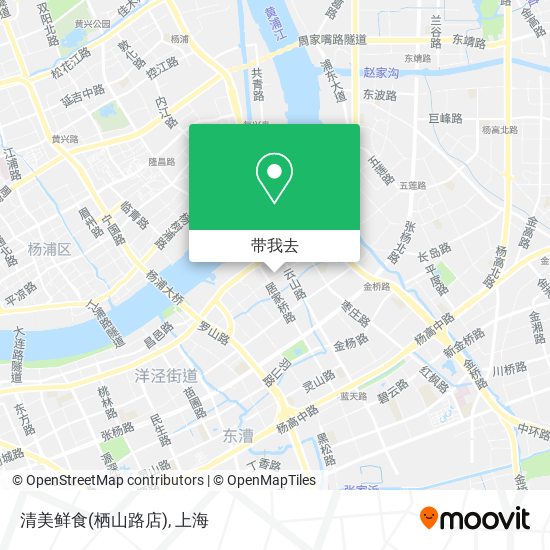 清美鲜食(栖山路店)地图