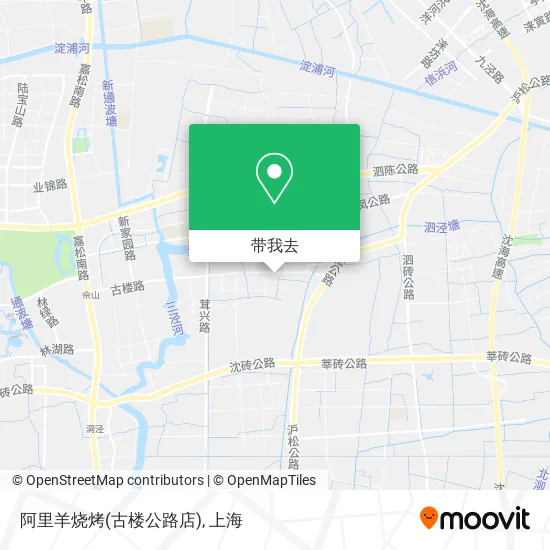 阿里羊烧烤(古楼公路店)地图