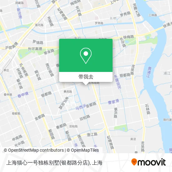 上海猫心一号独栋别墅(银都路分店)地图