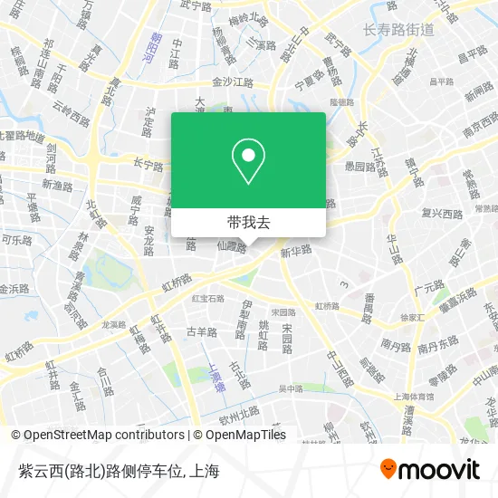 紫云西(路北)路侧停车位地图