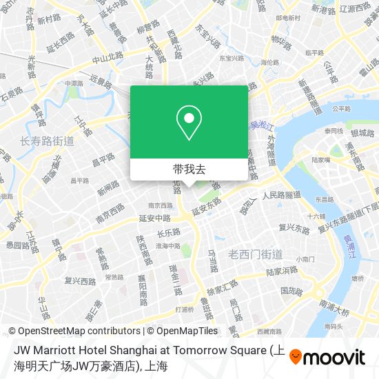 JW Marriott Hotel Shanghai at Tomorrow Square (上海明天广场JW万豪酒店)地图