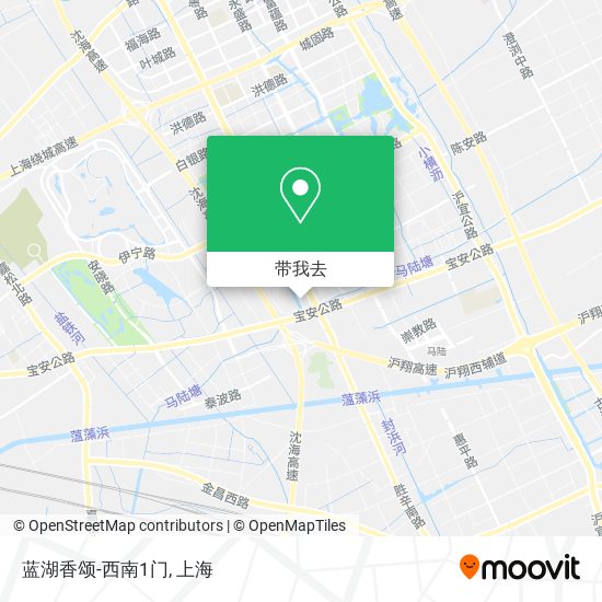 蓝湖香颂-西南1门地图