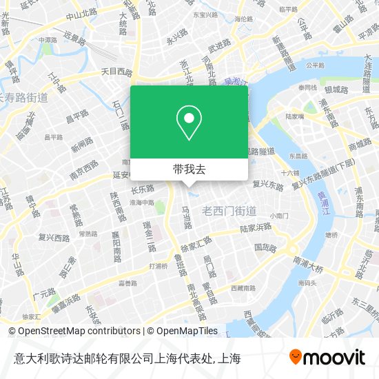 意大利歌诗达邮轮有限公司上海代表处地图