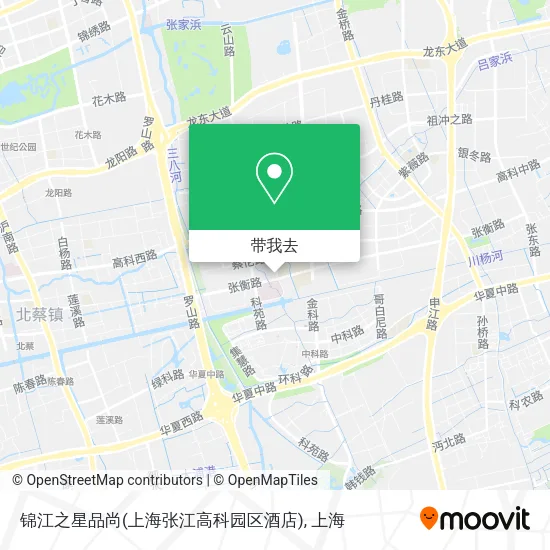 锦江之星品尚(上海张江高科园区酒店)地图