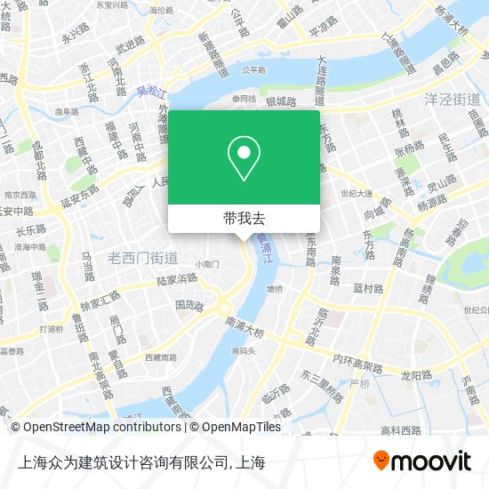 上海众为建筑设计咨询有限公司地图
