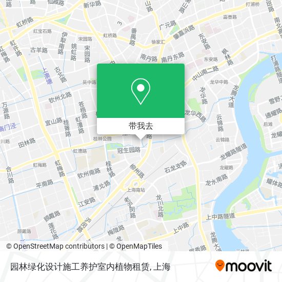 园林绿化设计施工养护室内植物租赁地图