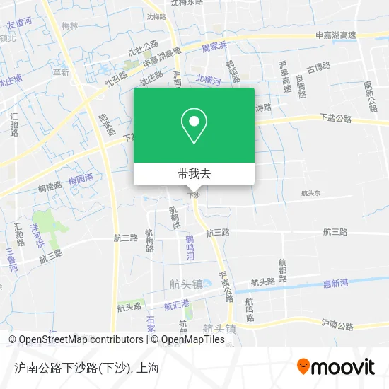 沪南公路下沙路地图