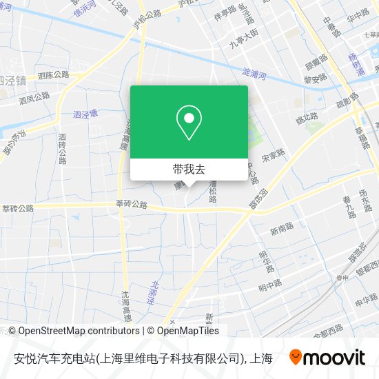 安悦汽车充电站(上海里维电子科技有限公司)地图