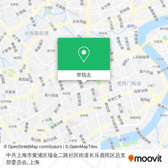 中共上海市黄浦区瑞金二路社区街道长乐居民区总支部委员会地图