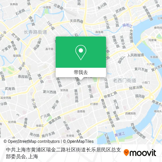 中共上海市黄浦区瑞金二路社区街道长乐居民区总支部委员会地图