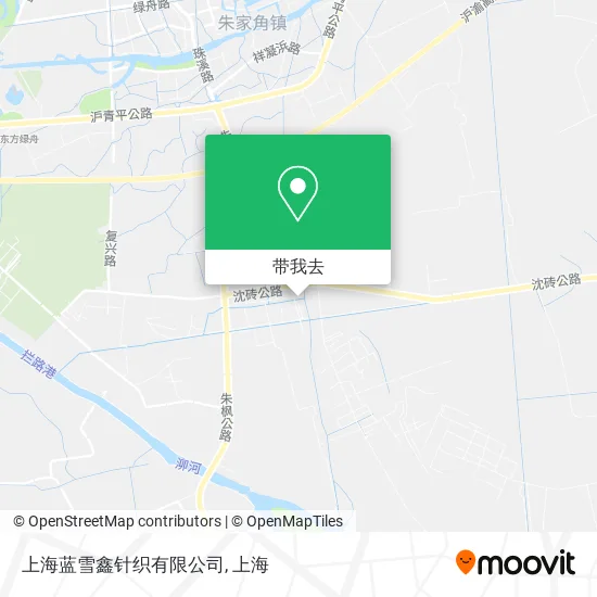 上海蓝雪鑫针织有限公司地图